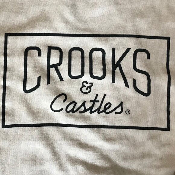 Crooks & Castles Men’s Logo Sweatshirt – Cream – Size M - Picture 2 of 6